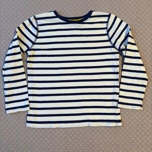 Mini Boden Striped Navy and White Kids Shirt